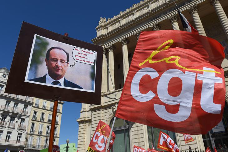 Protesta contra Hollande