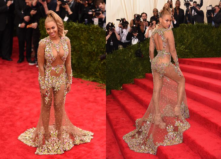 Beyoncé llevó en mayo un vestido parecido