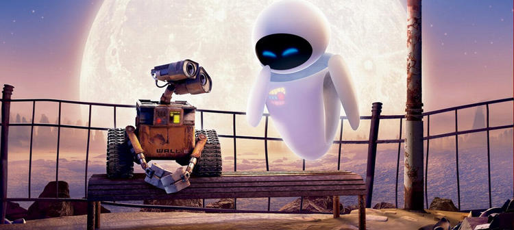 El lenguaje de Wall-E y Eva se basa en la repetición de sus nombres