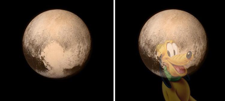 En las imágenes de New Horizons algunos internautas han visto al perro de Disney