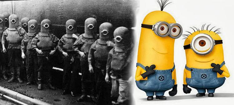 Los trajes de los marinos pueden recordar a los Minions