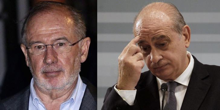 Rodrigo Rato (izqda.) y Jorge Fernández Díaz