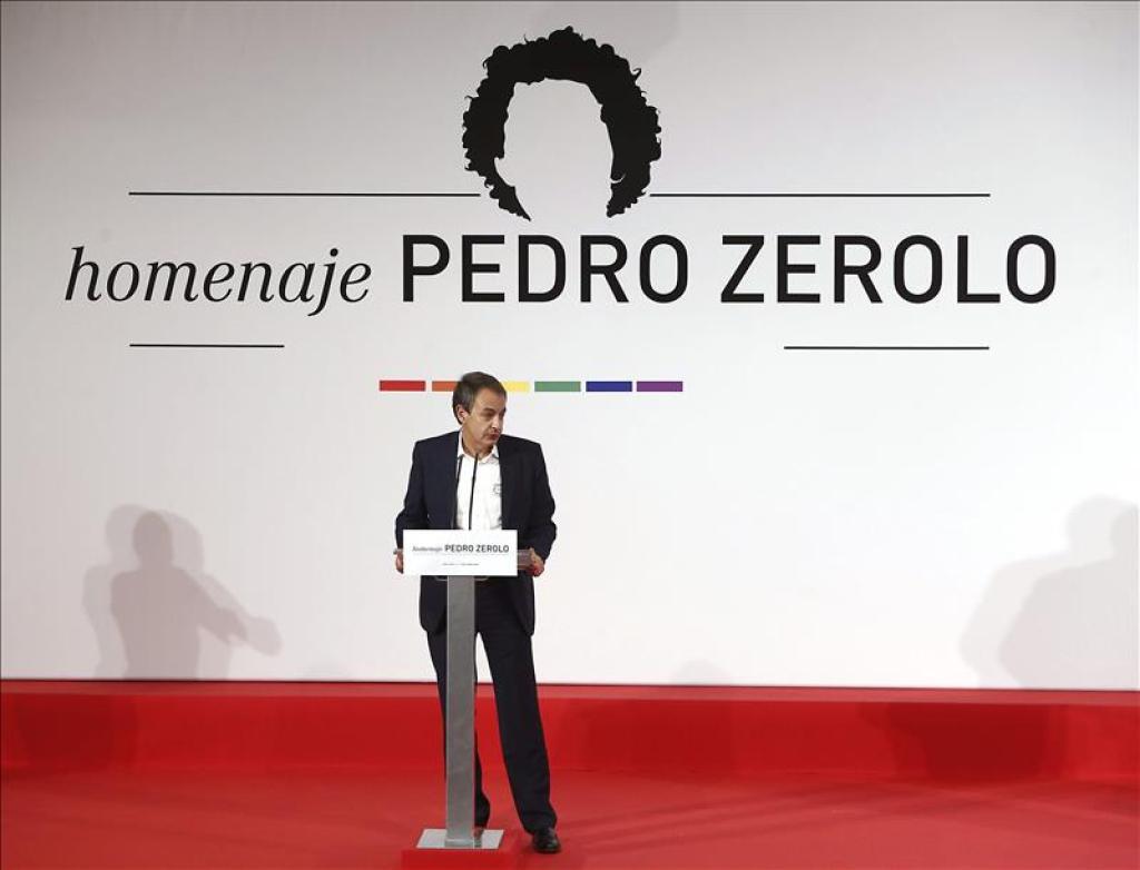 Acto de homenaje a Pedro Zerolo, en el que intervino Rodríguez Zapatero