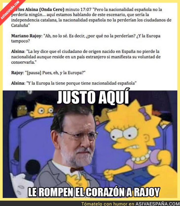 Lisa también deja K.O. a Rajoy (Fuente: Así va España