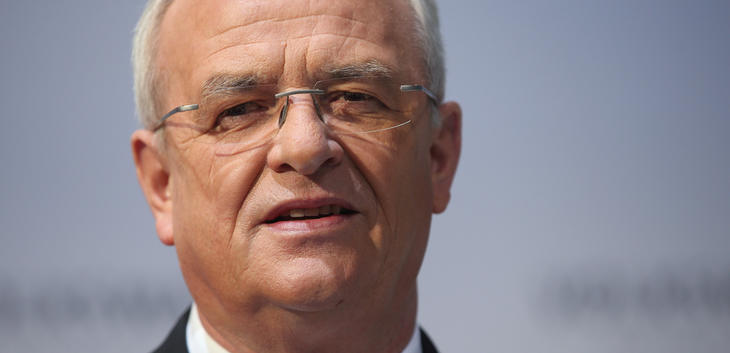 Martin Winterkorn, ahora expresidente ejecutivo de Volkswagen