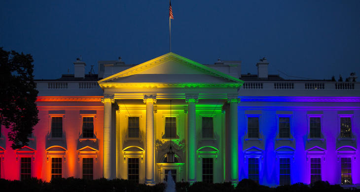 La Casa Blanca, iluminada con la bandera gay tras la aprobación del matrimonio homosexual