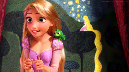Recupera la visión cuando se encuentra con Rapunzel