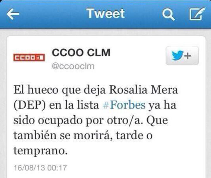 El humor negro de CCOO