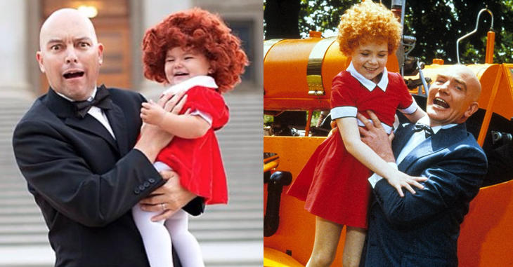 Willow y su padre son Annie y Oliver Warbucks (Instagram: @ginalee)