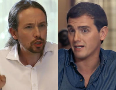 Pablo Iglesias y Albert Rivera anuncian medidas en su cara a cara