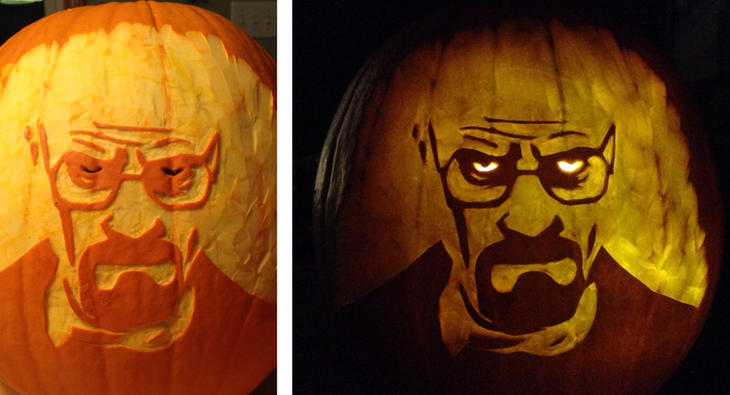 Walter White convertido en calabaza (imgur)