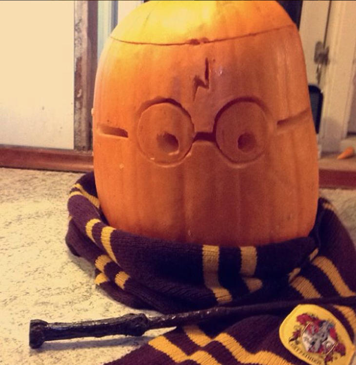 La calabaza de Harry Potter (Instagram: @harrypotter_myworld)