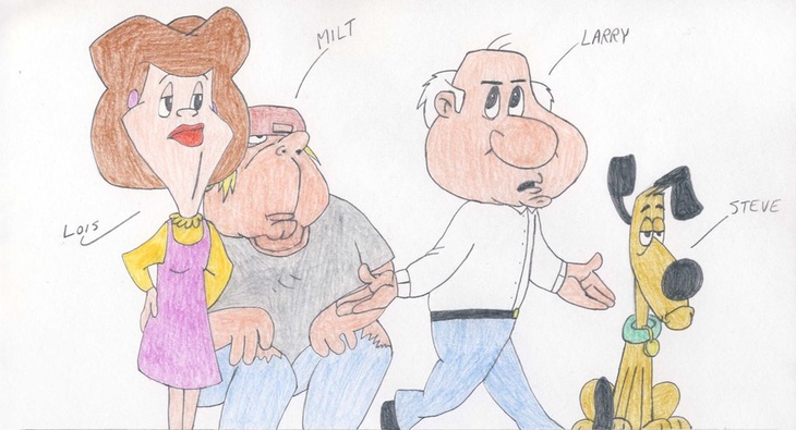 Boceto de Larry Shorts de Seth MacFarlane