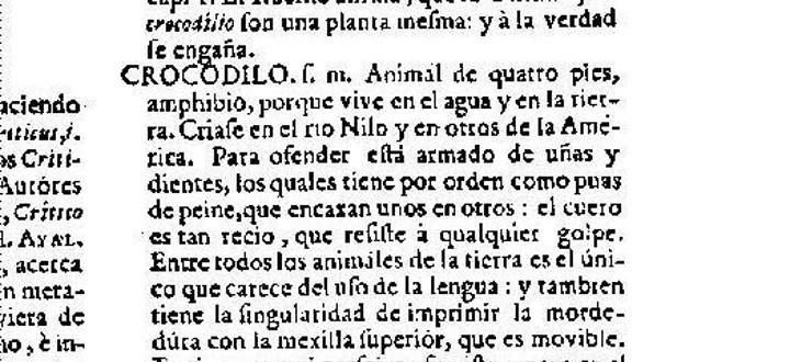 'Crocodilo' era la forma original de la palabra 'cocodrilo