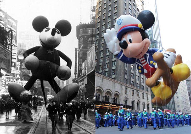 Mickey Mouse antes y ahora