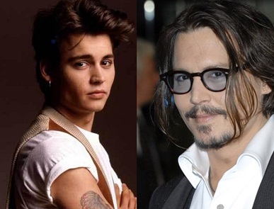 El antes y el después de Johnny Depp