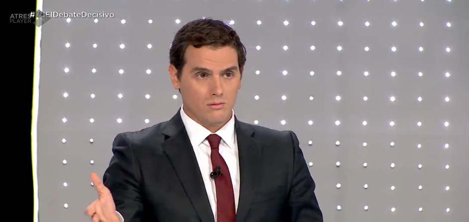 Albert Rivera durante el debate