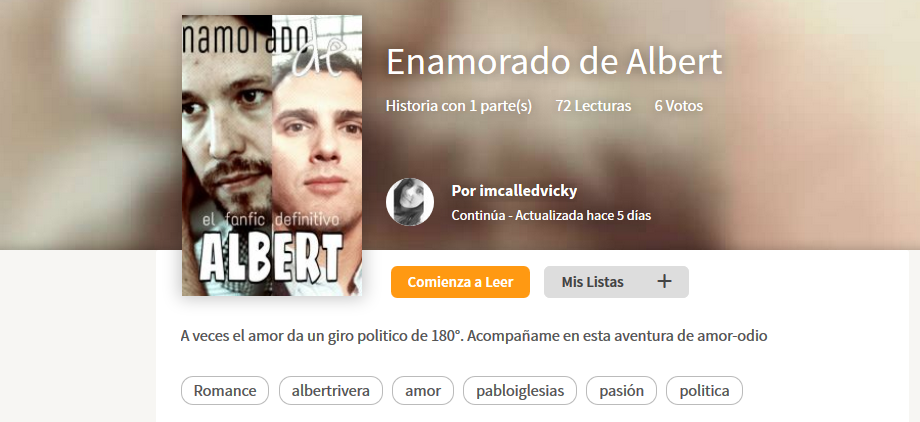 Enamorado de Albert, el fanfic