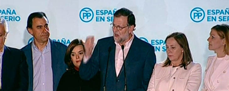 Rajoy sí ha salido en Génova