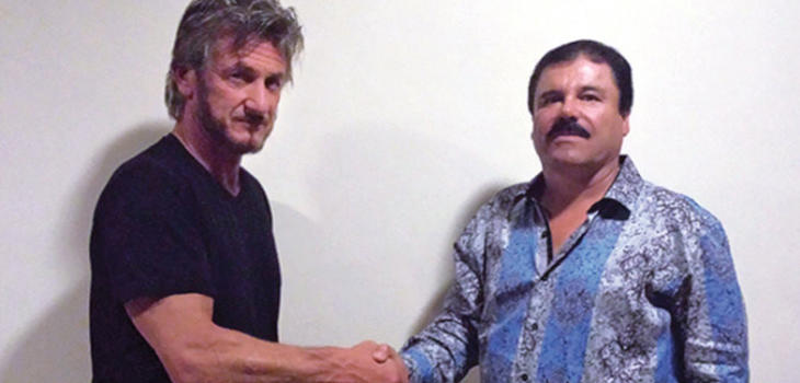 Sean Penn y El Chapo, durante su peculiar encuentro