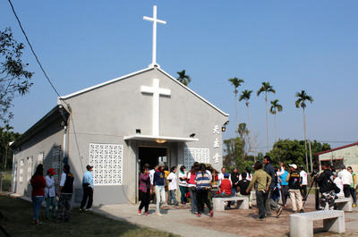 Iglesia mucho más anodina en la misma provincia taiwanesa