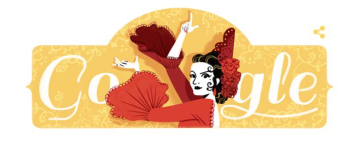 El doodle que le ha dedicado Google a Lola Flores