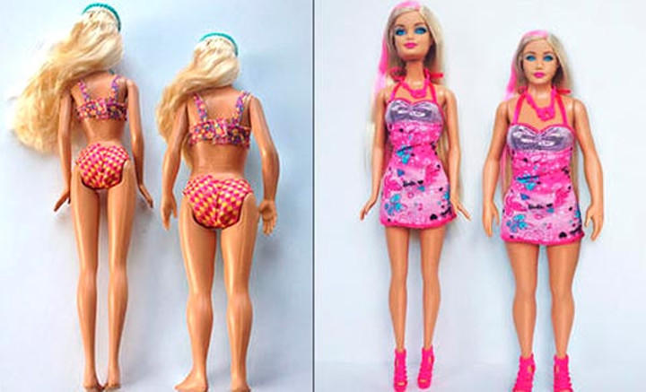 La Barbie original y la ideada por Nickolay Lamm