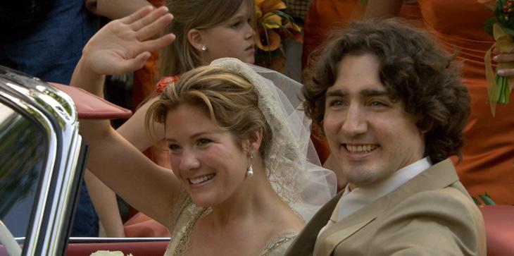 El primer ministro canadiense en su boda, en mayo de 2005