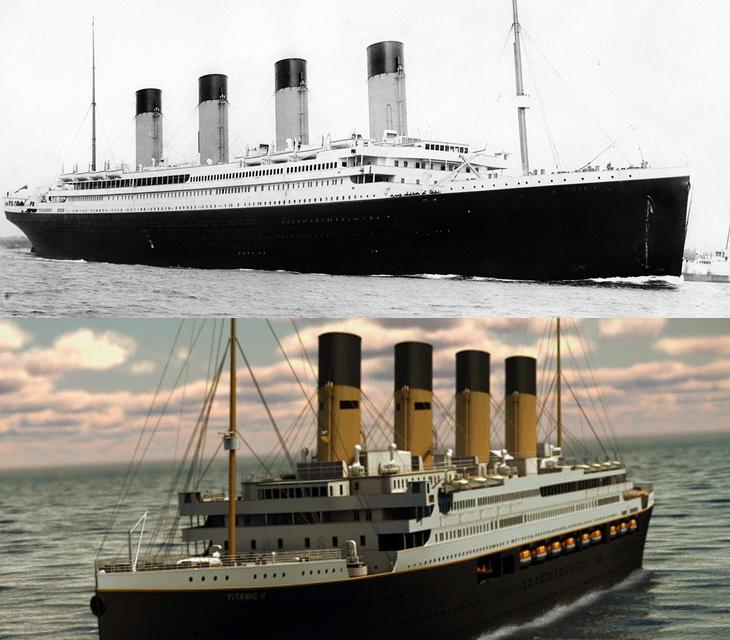 El Titanic de 1912 vs al de 2018