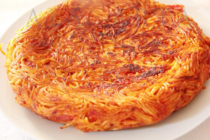 Tortilla de espaguetis (Foto: Alacarta)