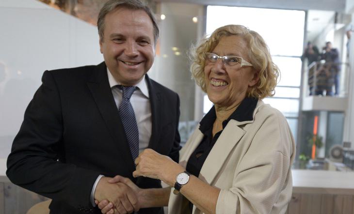 Carmena y Carmona, Ahora Madrid y PSOE