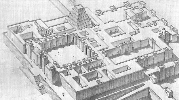 Reconstrucción del palacio del rey Senaquerib