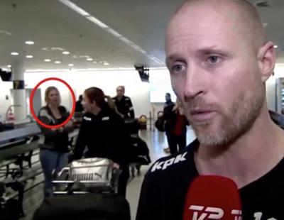 Una mujer desaparece en directo en la televisión danesa