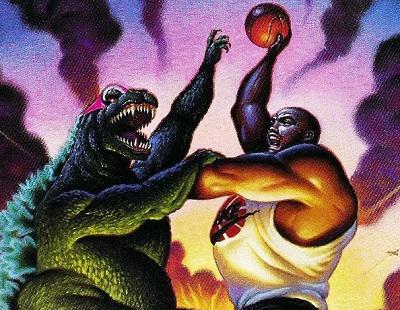 Aquella vez que Godzilla jugó al baloncesto