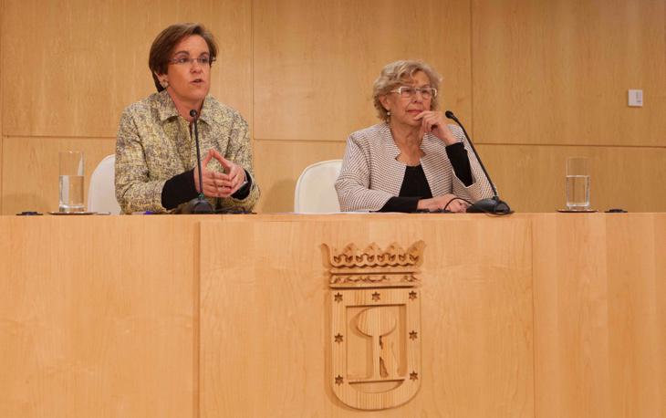 Carmena y Causapié durante la rueda de prensa