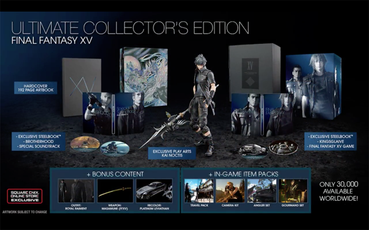 La 'Ultimate Collector's Edition' es la edición más especial de 'Final Fantasy XV'