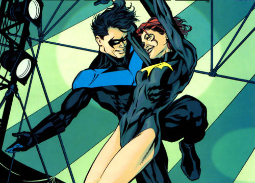 Batgirl y Nightwing, uña y carne