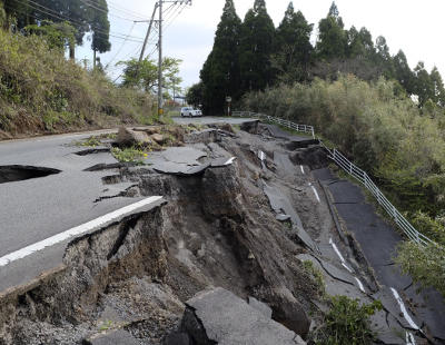 Los terremotos de Kumamoto (Japón) y Ecuador en imágenes