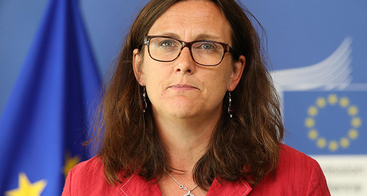 La comisaria de Comercio Internacional, Cecilia Malmström