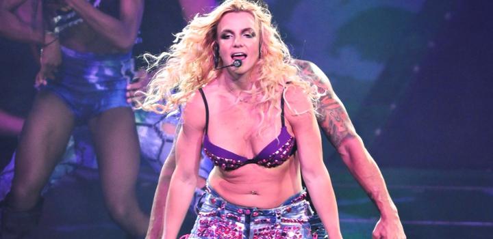 Britney durante su última gira mundial 'Femme Fatale Tour'