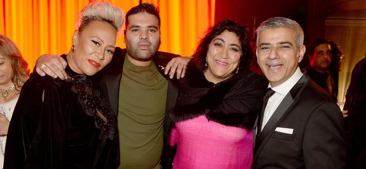 Sadiq Khan ha recibido el apoyo de la cultura. En la imagen con Emeli Sande, Naughty Boy y Gurinder Chadha