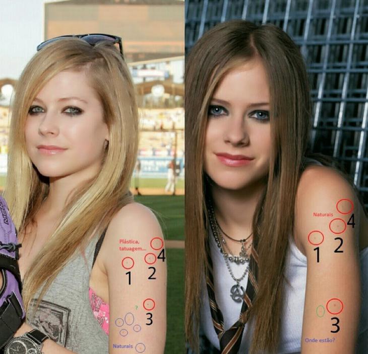 A la izquierda, la sustituta de Avril. A la derecha, la Avril original