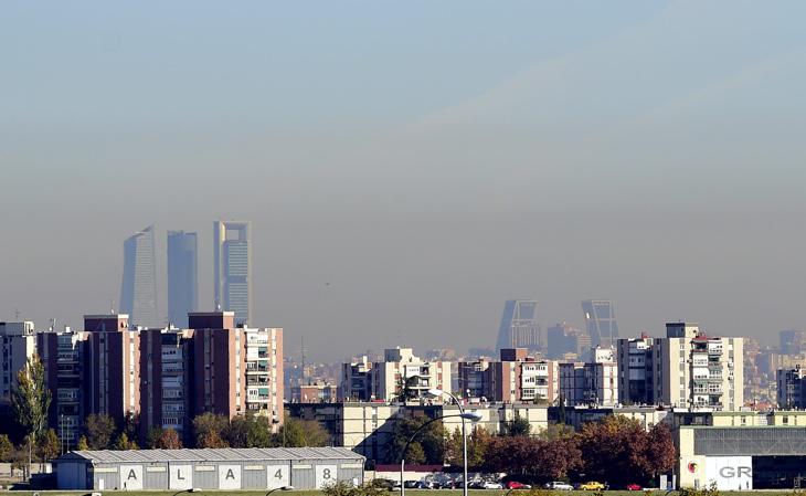 Contaminación de Madrid desde Cuatro Vientos