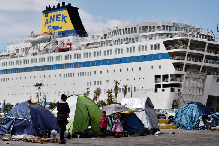 Los refugiados veían la zona del puerto como un lugar seguro