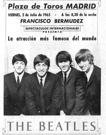 El cartel de Los Beatles en España (1965)