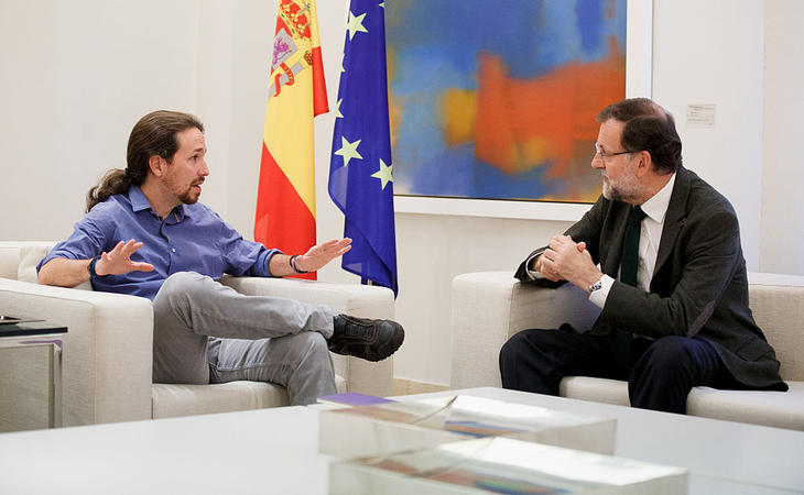 Iglesias y Rajoy en la Moncloa