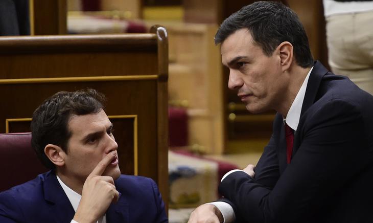 Pedro Sánchez y Albert Rivera