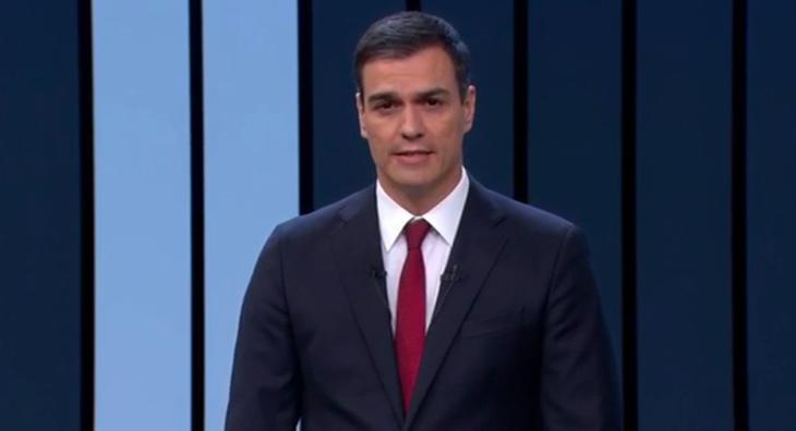 Pedro Sánchez en el Debate