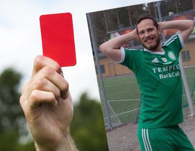 Un futbolista sueco es expulsado de un partido por tirarse pedos