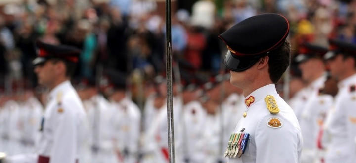 Militares australianos durante un desfile (imagen de archivo)